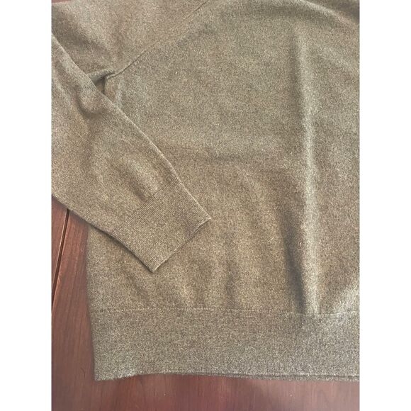 Banana Republic Mens Italian Merino Wool Fine Knit Sweater Sz XL Green Cozy Luxe - Picture 5 of 13